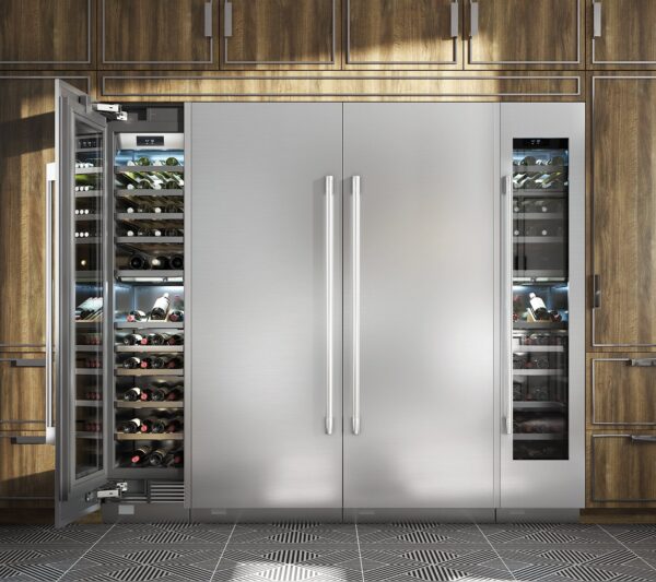 Luxurious Custom Stainless Steel Wine Cabinets/Custom Cabinets - Image 3