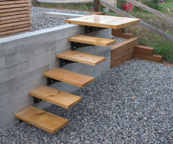 Anti-Slip Solid Wood Stair Tread